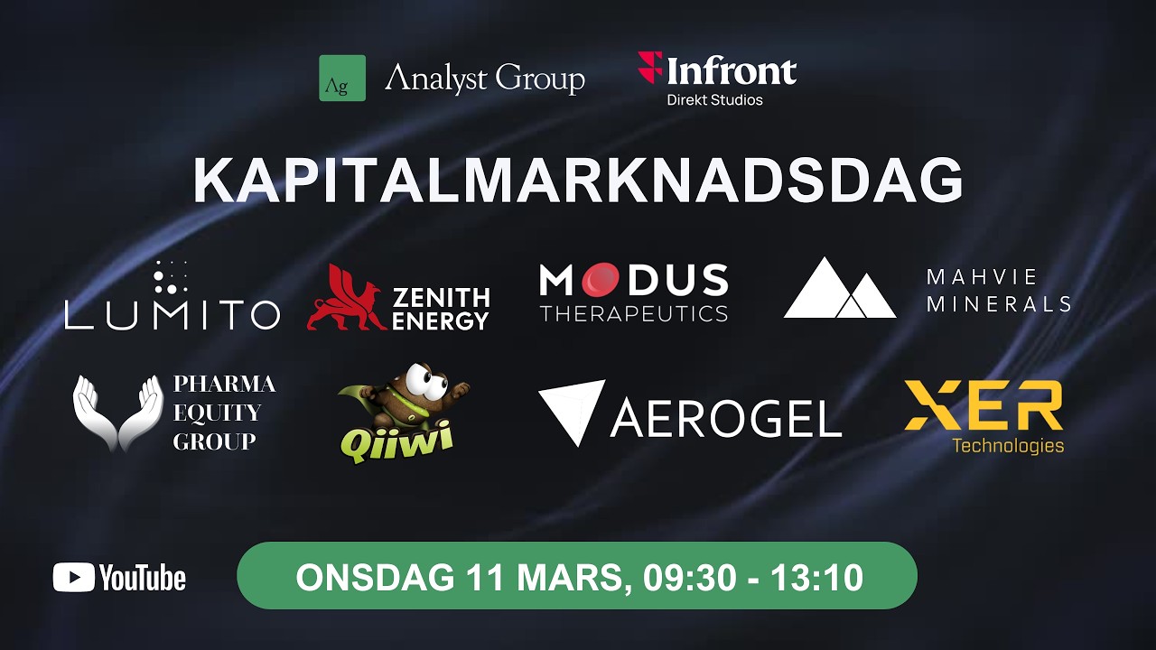 Kapitalmarknadsdag 2026-03-11 | Live 09.25 Aktuella tillväxtbolag presenterar med Q&A