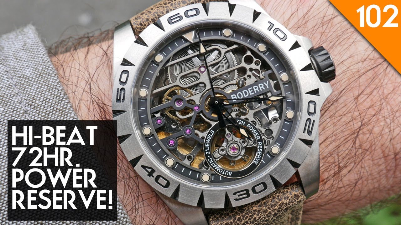 How is this even possible? $150 Titanium Hi-Beat with 72 hr. power reserve. Boderry Urban Review