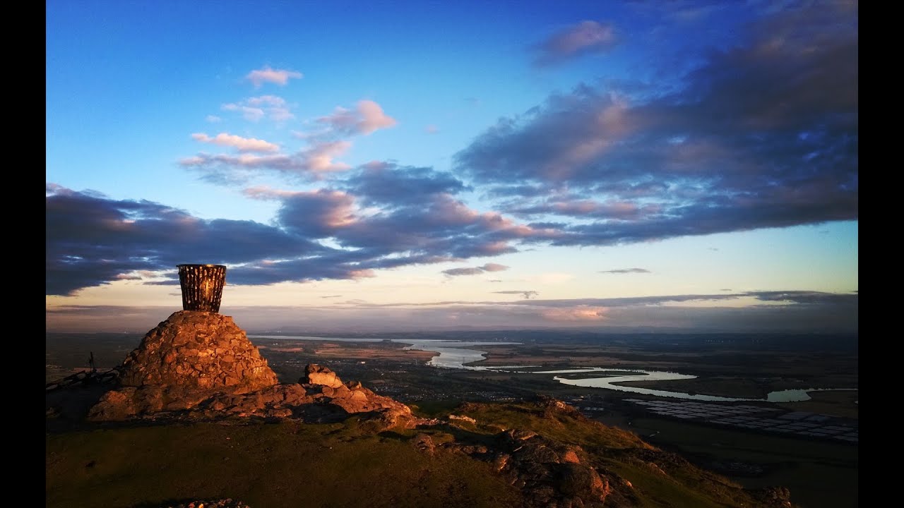 Full descent of Dumyat by sunset
