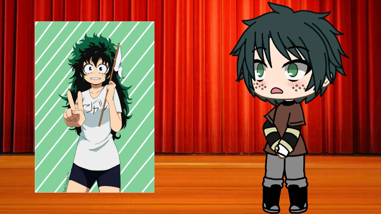 mha reacts to their genderbend self (part 1/3)