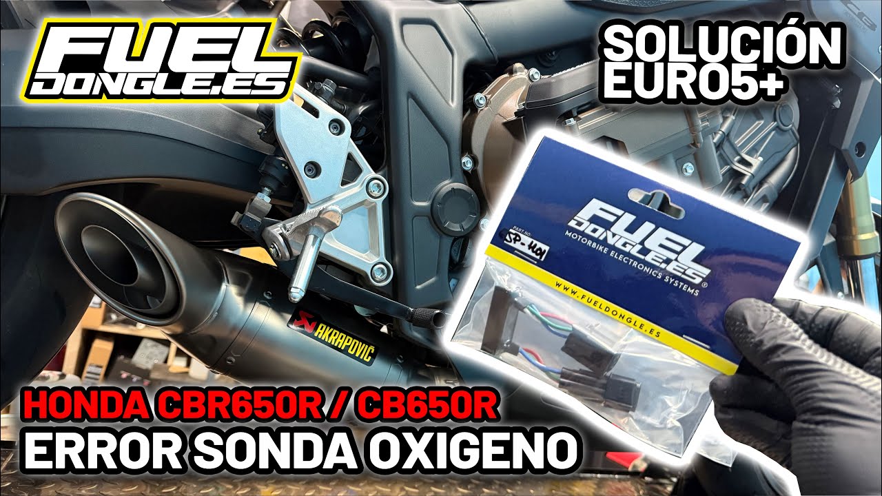 SOLUCIÓN ERROR SONDA AL ELIMINAR CATALIZADOR - HONDA CB650R / CBR650R 2024+