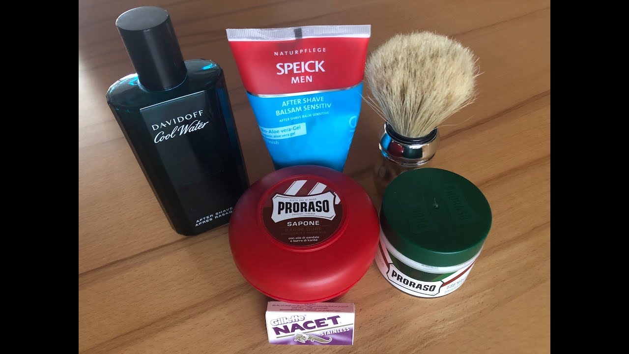 Klassische Rasur - (Special Video) Proraso Red und Gillette Nacet