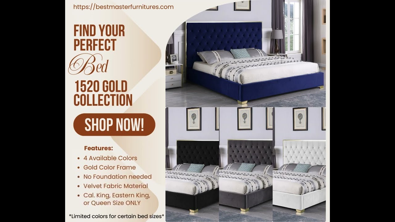 Introducing Our 1520 Bed Collections - Elegant and Comfortable!
