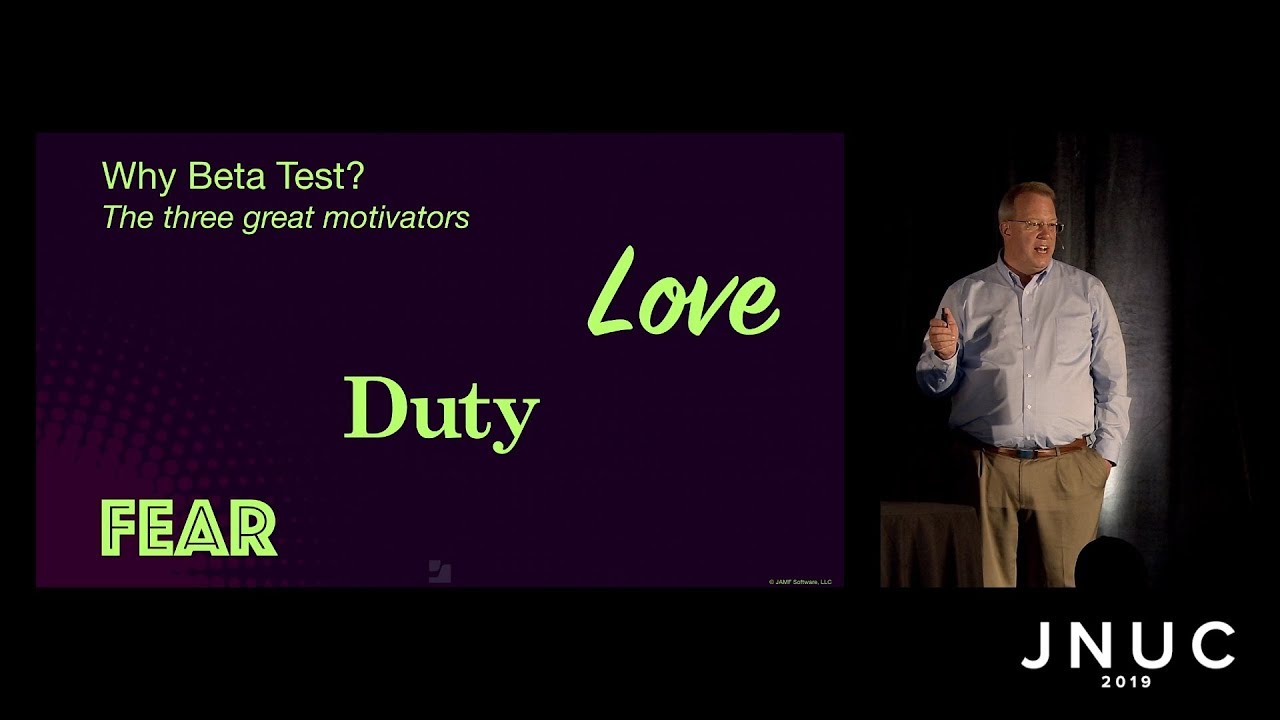 Your Internal Beta Test Program: Opt-in, Opt-out via Self Service | JNUC 2019