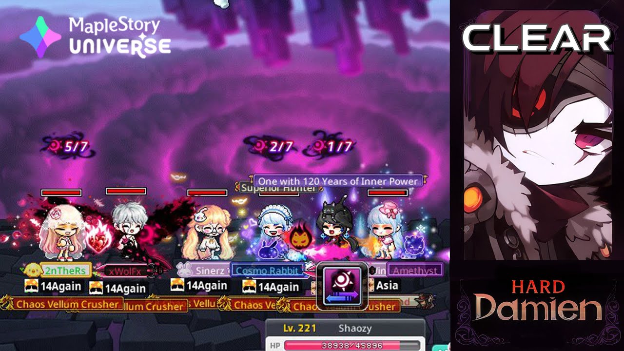 [MapleStoryN] Hard Damien Clear – Full Run (🇹🇭 Full Thai-Only Party Run / Shade POV)