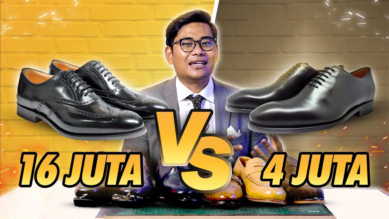 SEPATU 4 JUTAAN KELAS 16 JUTAAN - PERBANDINGAN CHURCH`S BERLIN VS FORTUNA OXFORD WHOLECUT