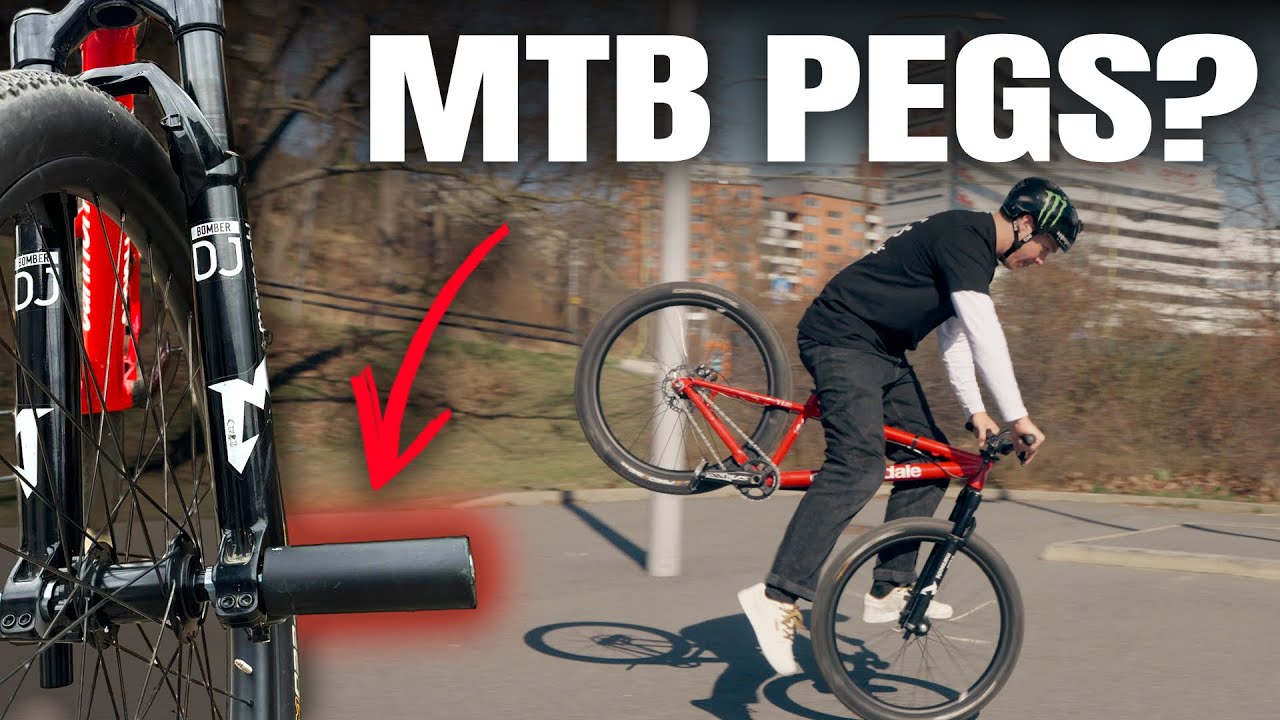 FITTING BMX PEGS ON MY MTB & LEARNING NEW TRICKS