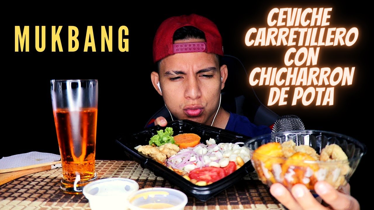 Comiendo ceviche carretillero - Mukbang Perú