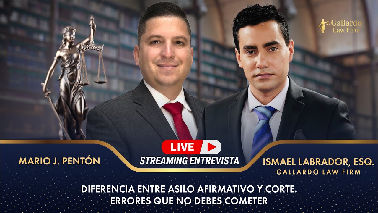 Diferencia entre asilo afirmativo y corte. Errores que no debes cometer