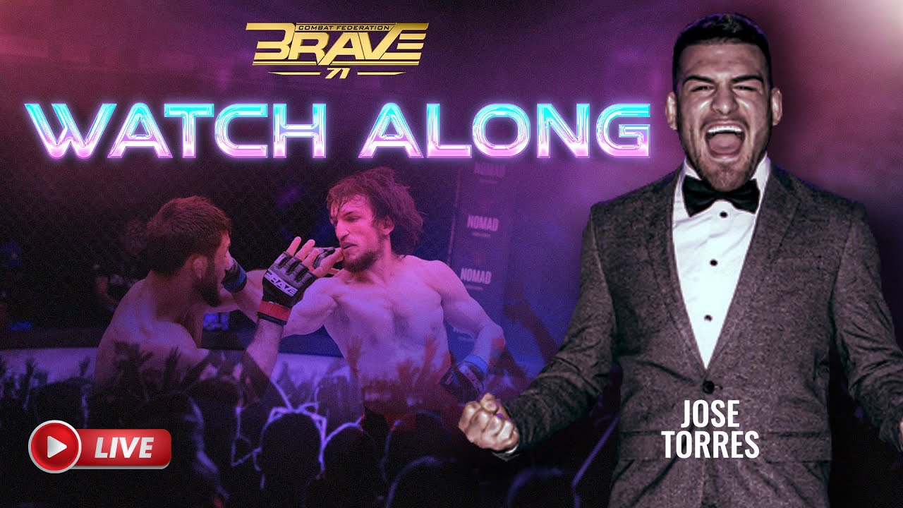BRAVE CF 71 Live | BRAVE CF Bahrain Event | Watch Party with Jose 