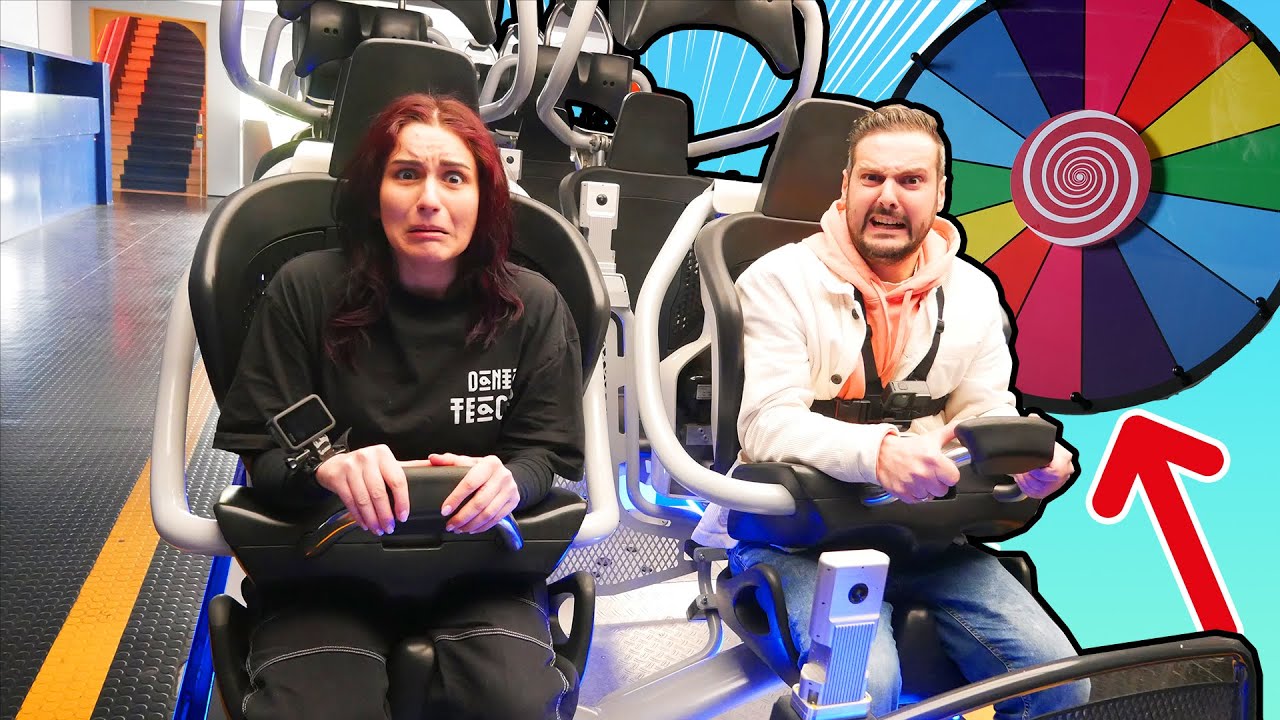 Glücksrad entscheidet WELCHE ACHTERBAHN ICH IM FREIZEITPARK FAHREN MUSS!