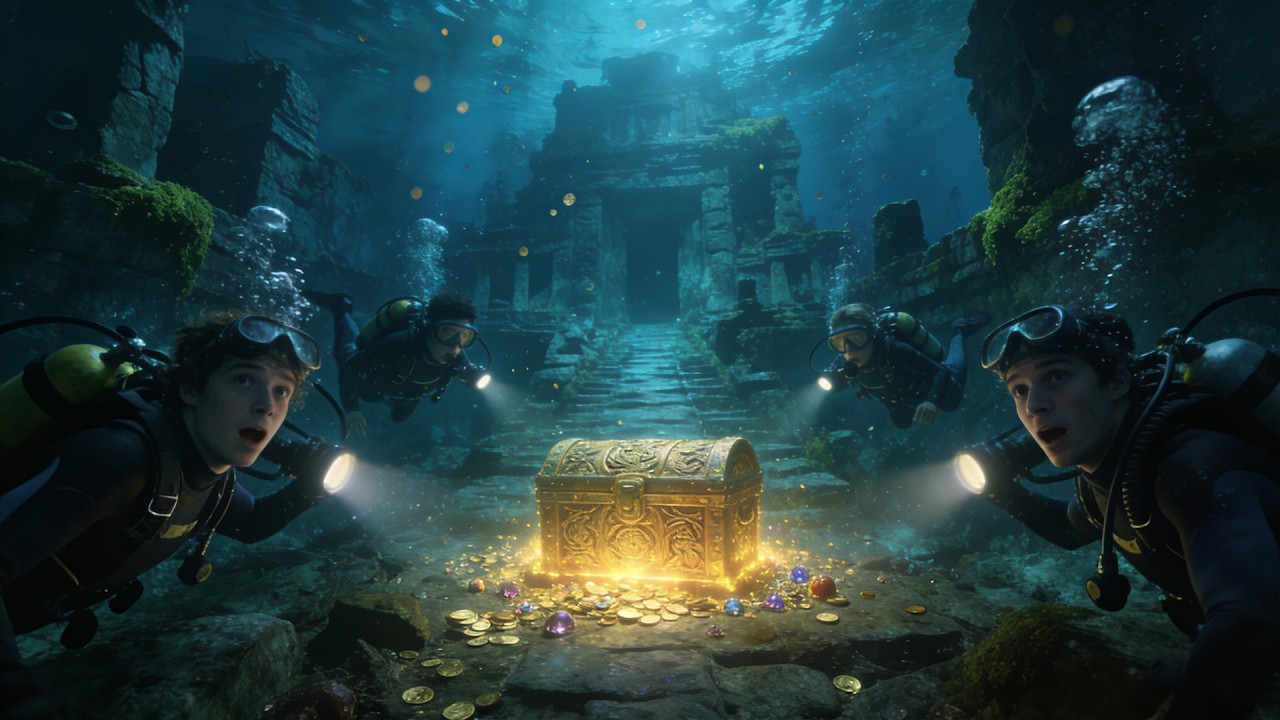 Explorers find underwater city hiding an unparalleled, undiscovered treasure.