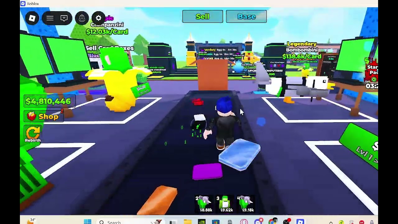 Roblox and a fun game called My Scamming Brainrots!
