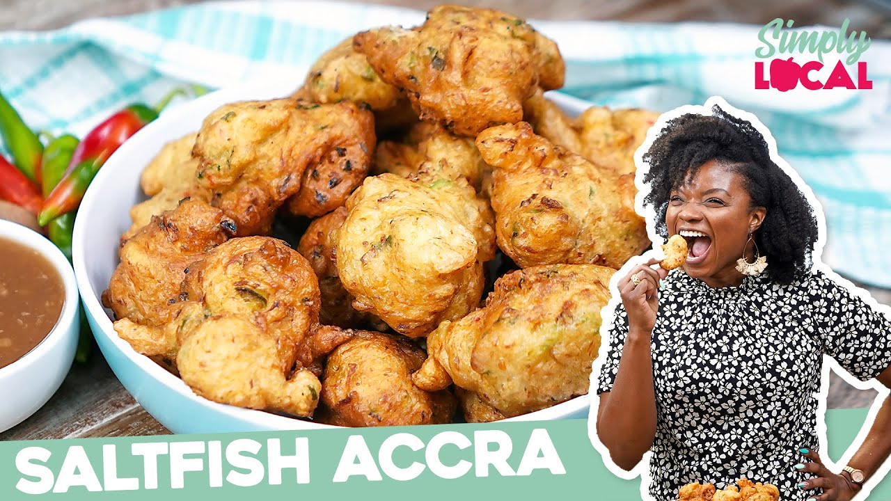 Saltfish Accra with Homemade Tamarind Sauce