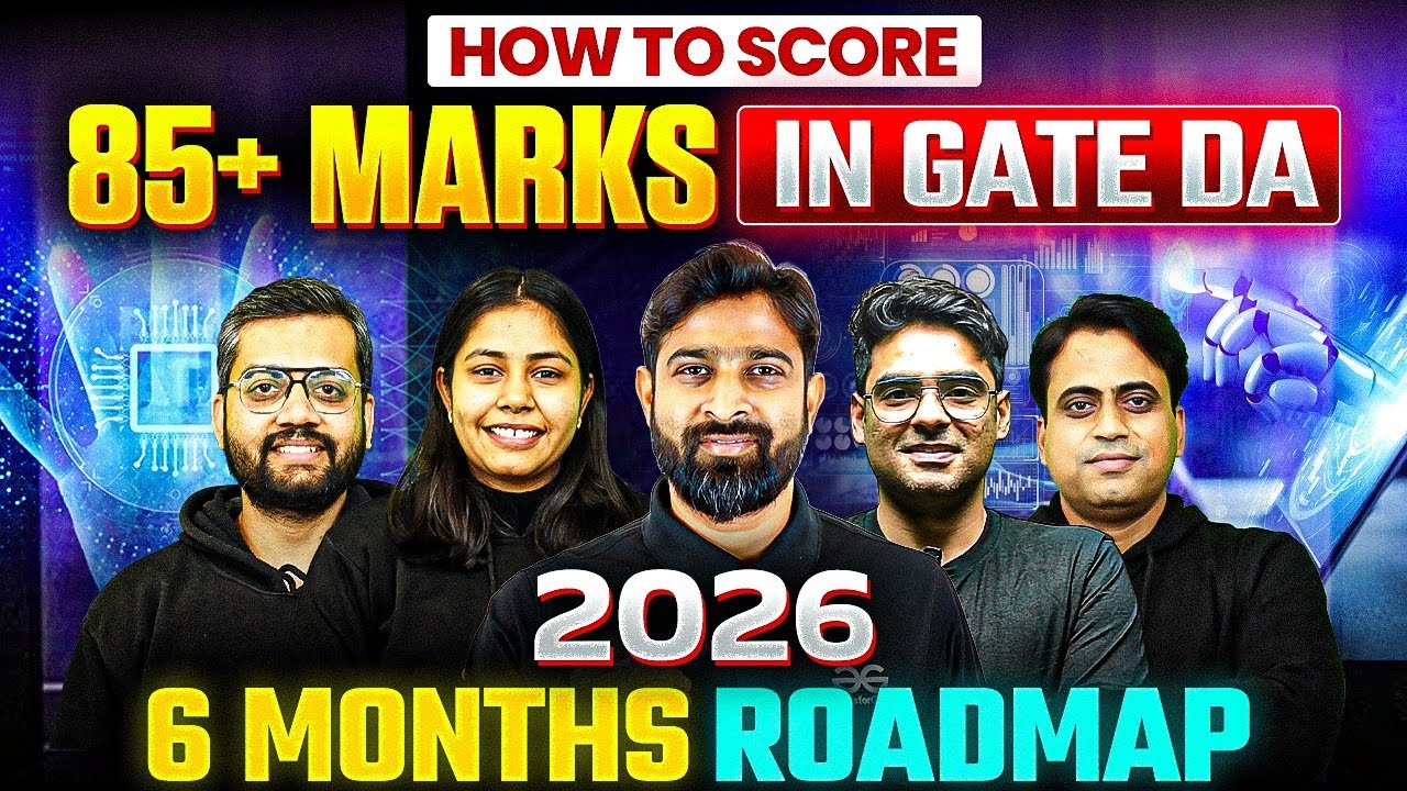 How To Get 85+ Marks In GATE DA 2026 | GATE DA Complete Roadmap | GATE DA Preparation