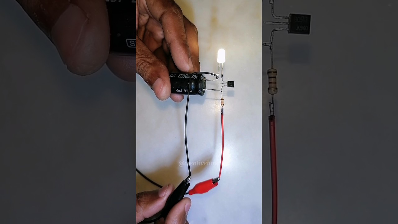 How to make a blinking light #shortsclip #diy #experiment #automobile #electronic