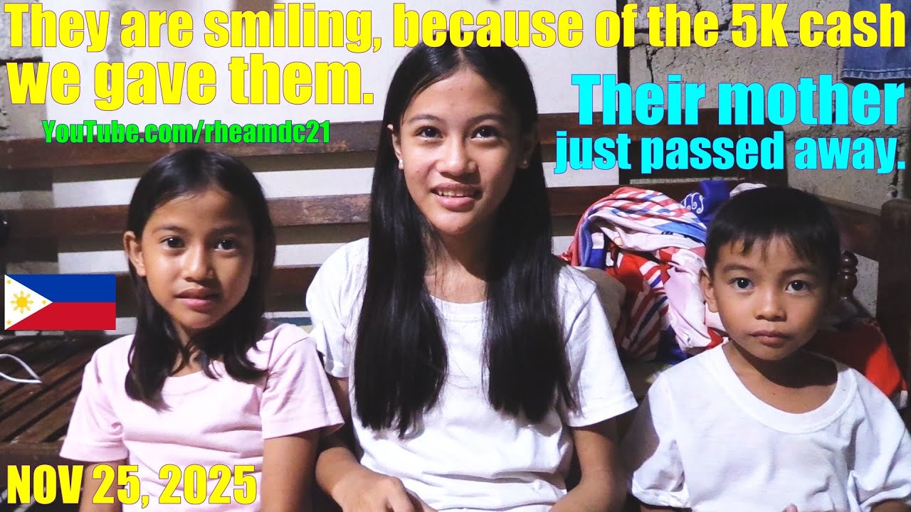 The Mother of These Three Adorable Children Just Passed Away. Life of Filipinos in the Philippines!