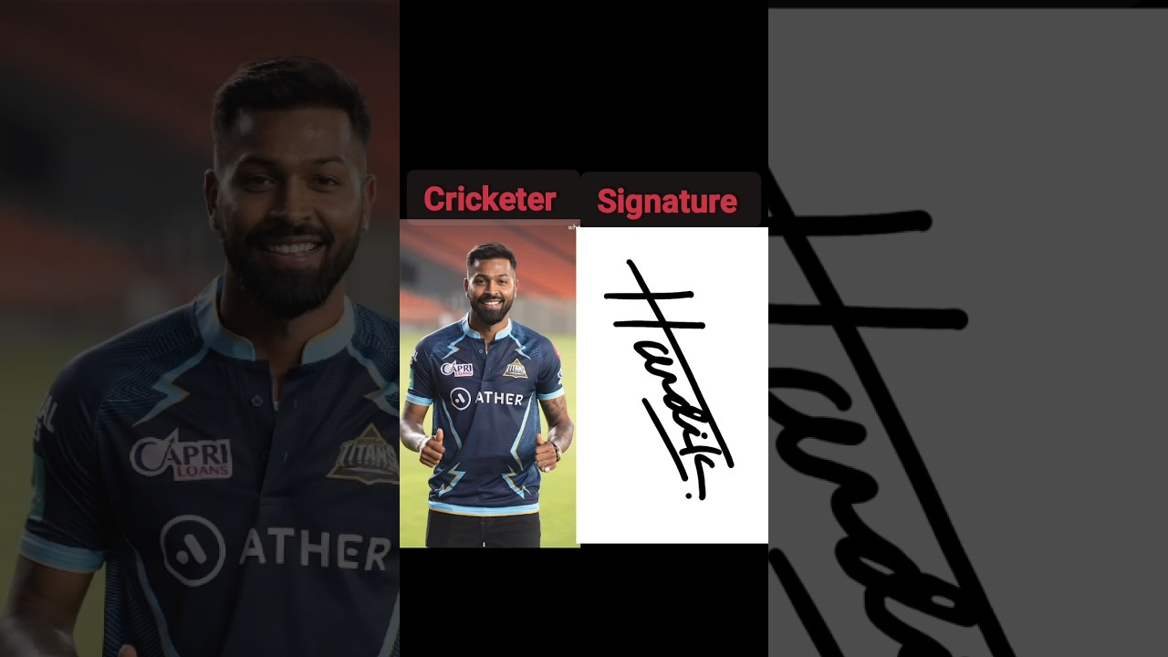 famous cricketers autograph #viratkohli#msdhoni#rohitsharma#shubmangill#hardikpandya#viralshorts