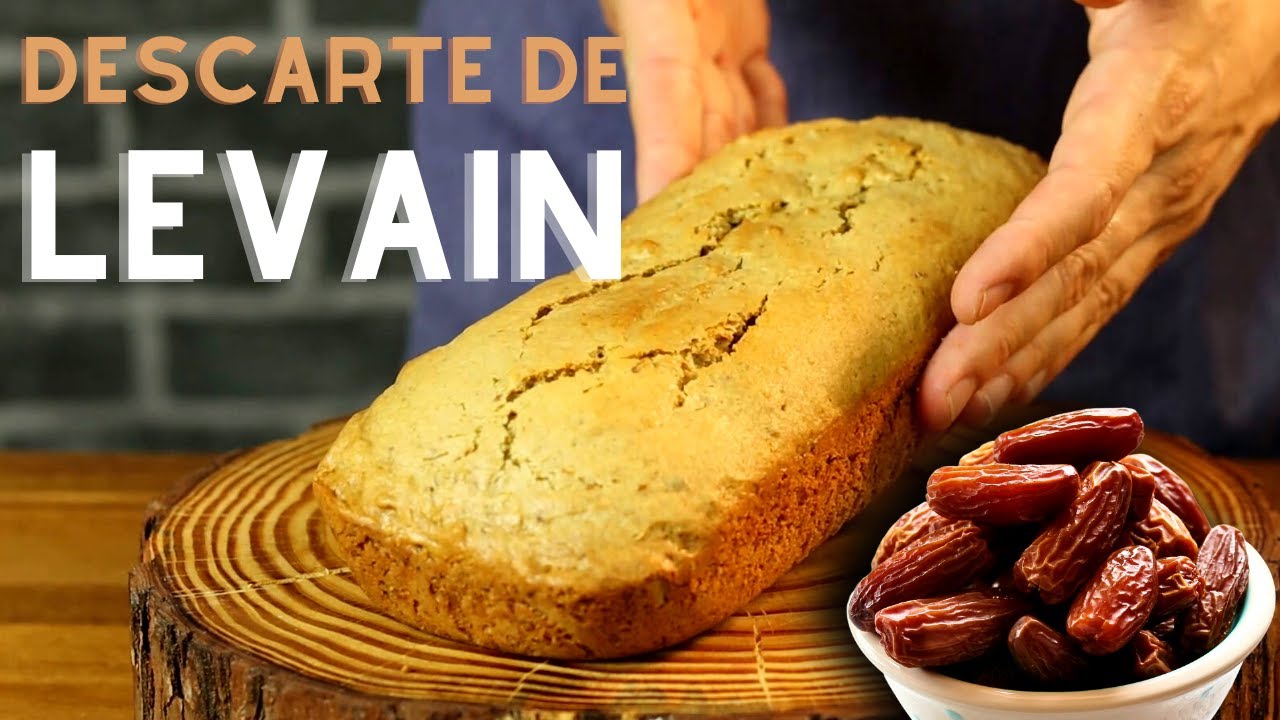Bolo de tâmaras com descarte de levain