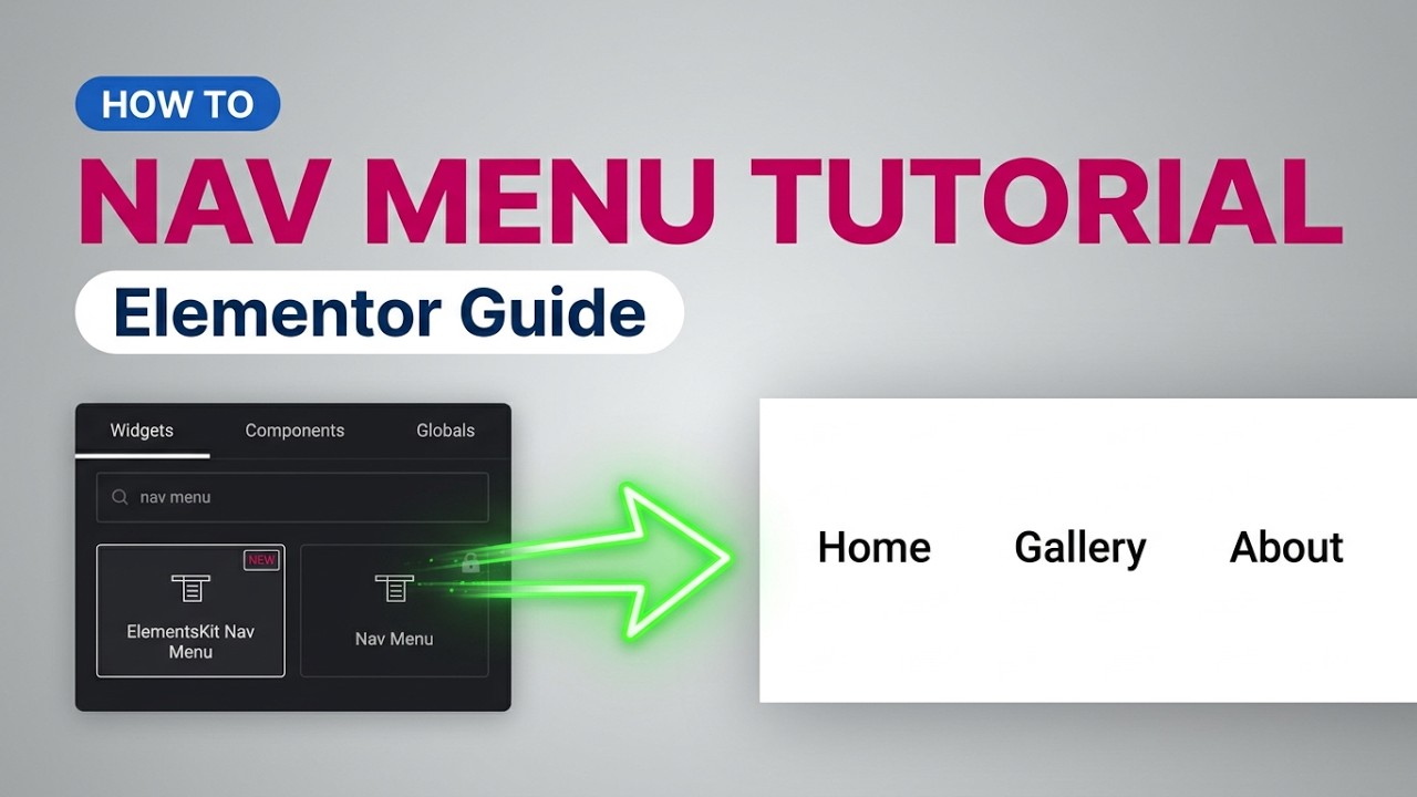 Build a Responsive Nav Menu in Elementor (ElementsKit)