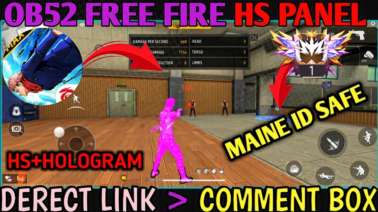 OB52 FREE FIRE HEADSHOT PANEL 🔥 MOD AIM KILL HACK ☠️ FREE FIRE MAX INJECTOR  