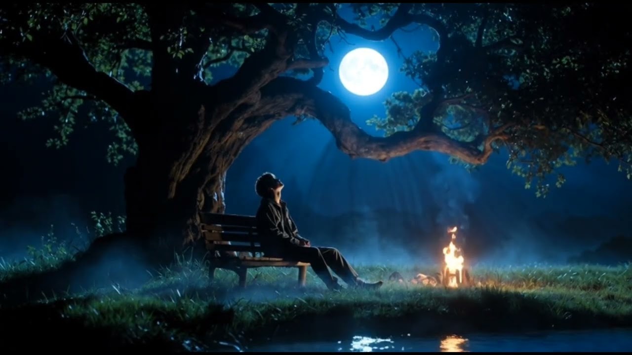Moonlight Serenity 🌕 Relaxing Music for Deep Sleep,Stress Relief & Peaceful Mind|Calm Night Ambience