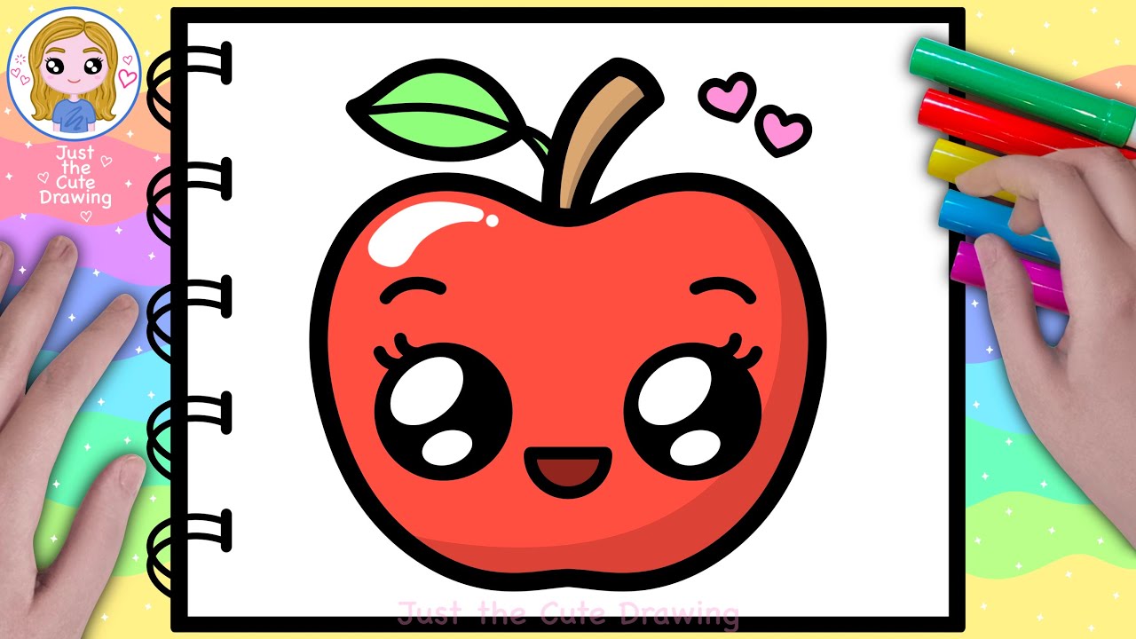 How to Draw An Apple Easy Step by Step For Kids