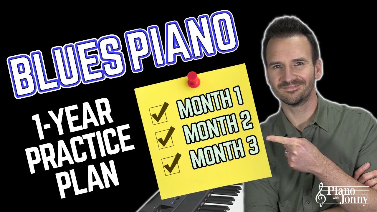 The Beginner Blues Piano 1-YEAR PRACTICE PLAN ✅