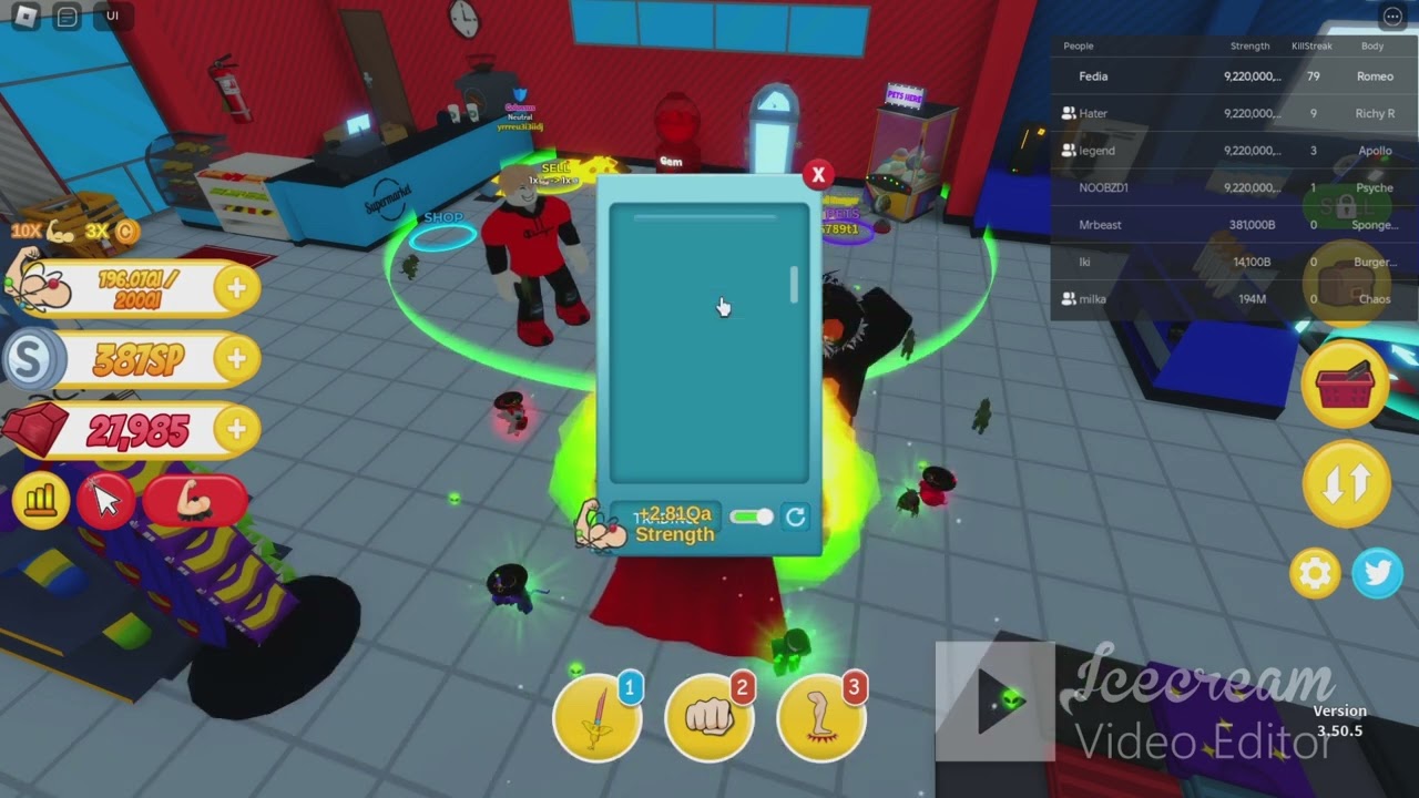 Купил ауру за 350м в [10X EVENT] Get Huge Simulator