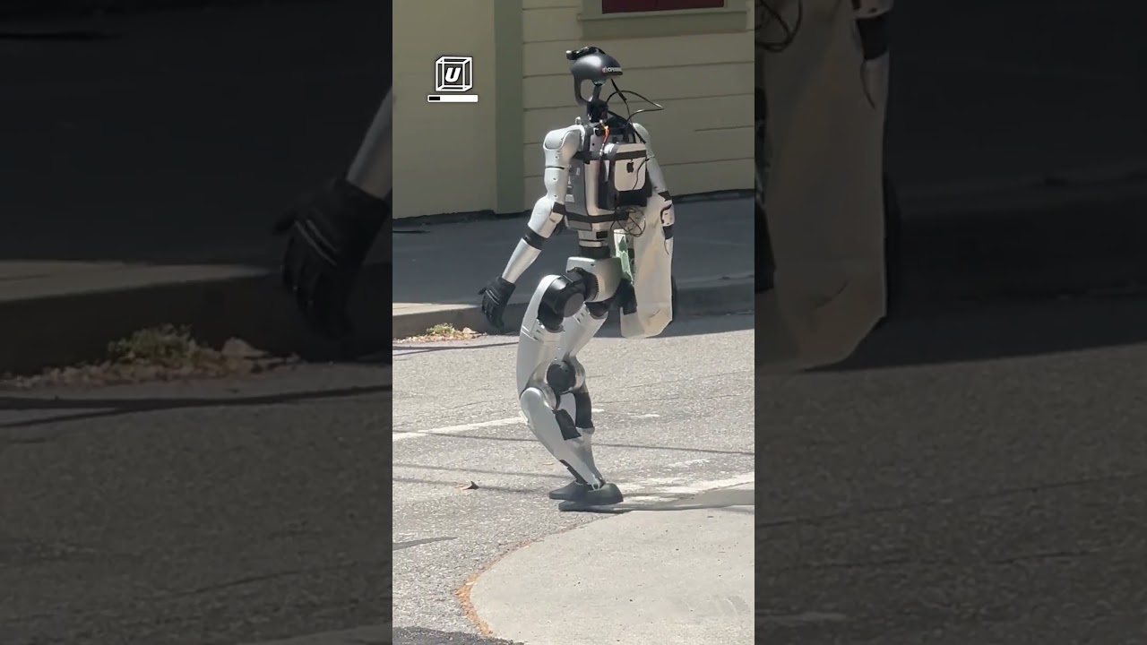 Robot walking in San Francisco 😲🤖                      🎥: Viralhog