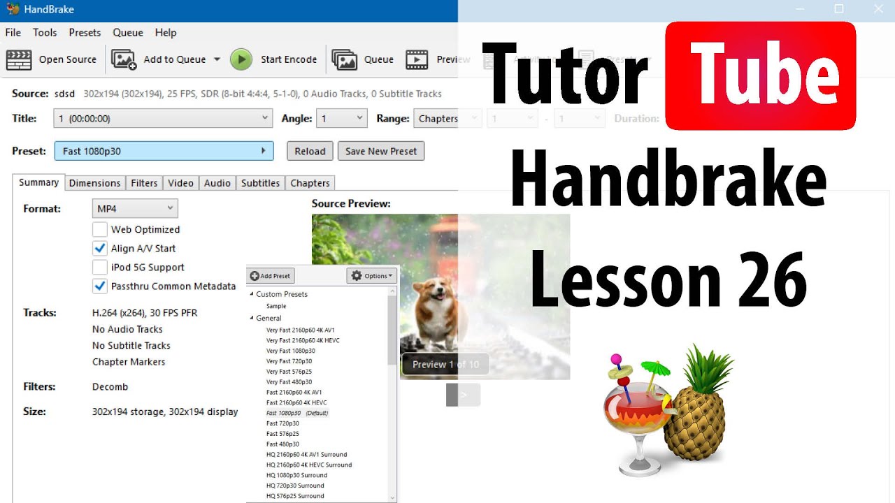 Handbrake - Lesson 26 - GPU Encoding