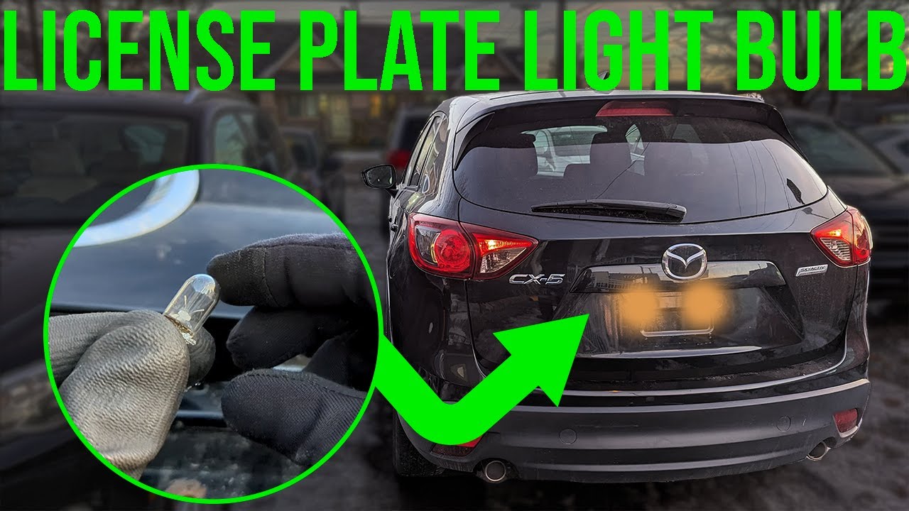 How to Replace License Plate Light Bulb - Mazda CX-5 (2012-2016)