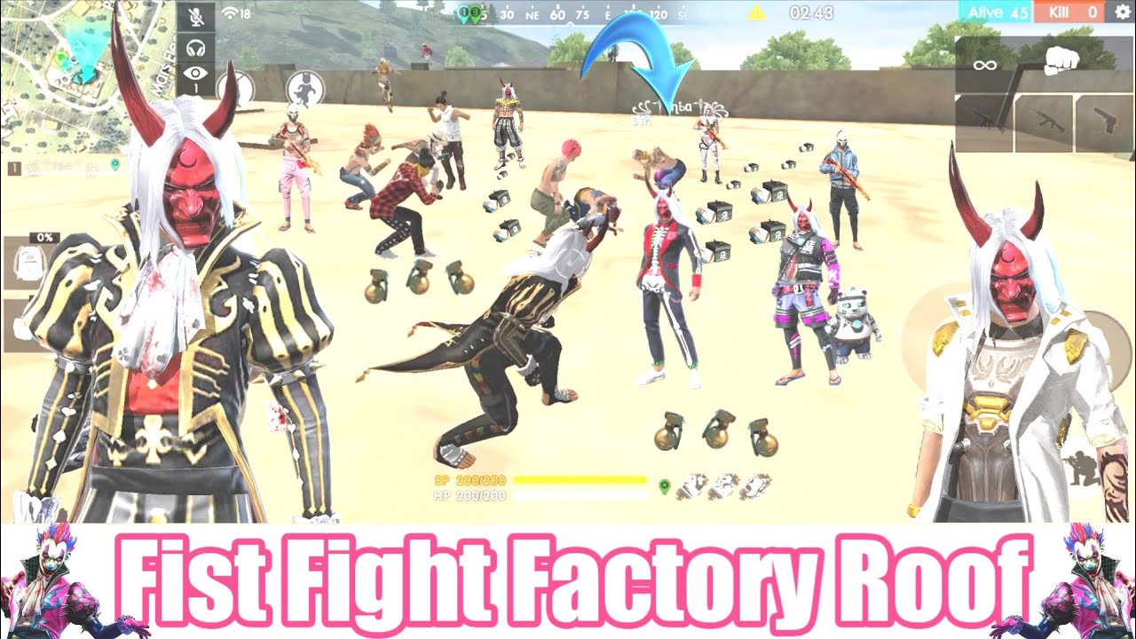 Free Fire Fist Fight - Factory Ke Upar Custom Room 9 | #FreeFire