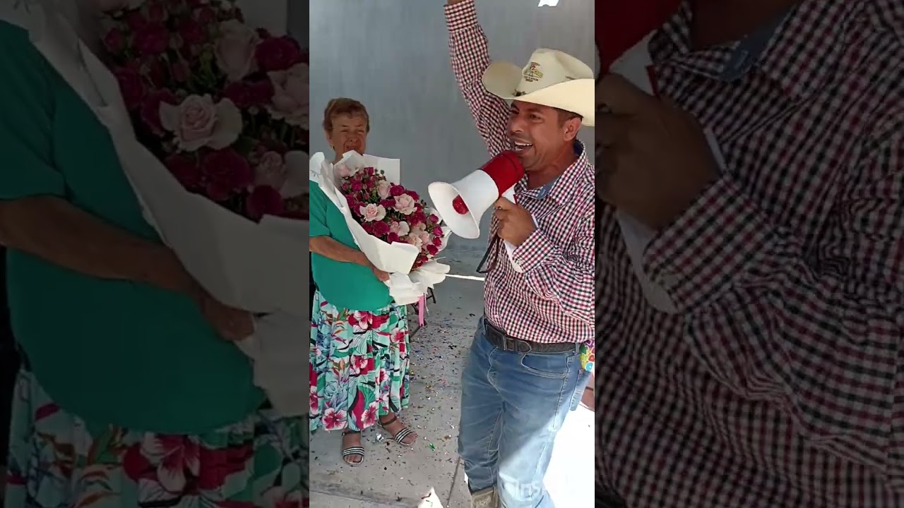 Todos abrazaron a la señorita Cuca  la quieren mucho todos sus hijos y nietos#show