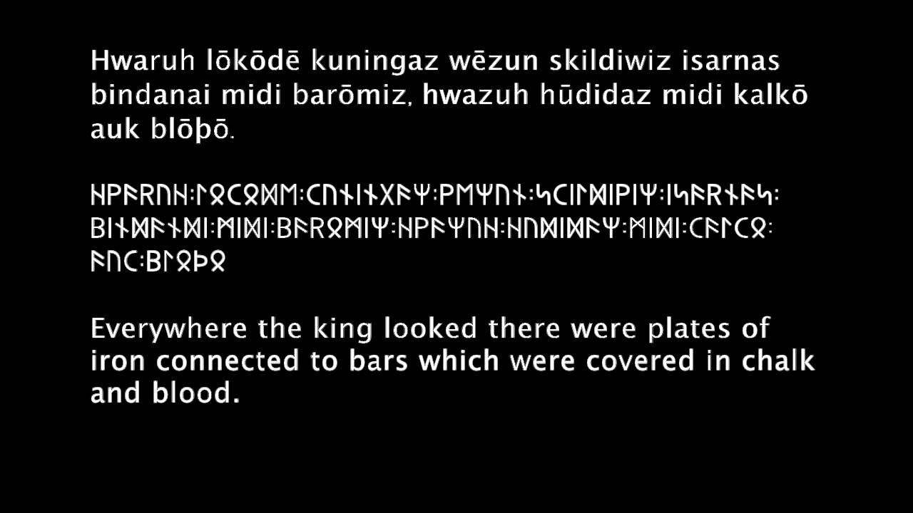 Saga of Isarnwulfaz, The King of Gains (Proto-Germanic)