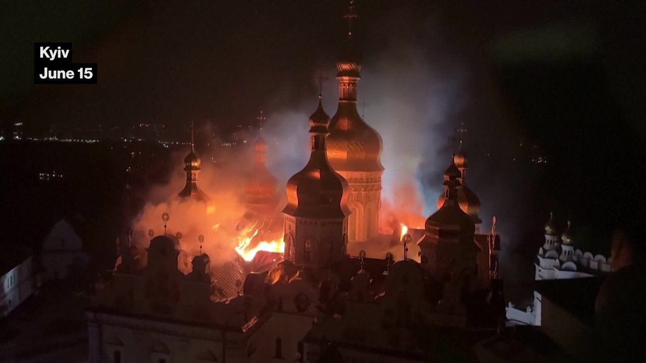 Russia Strikes UNESCO-Protected Cathedral in Kyiv