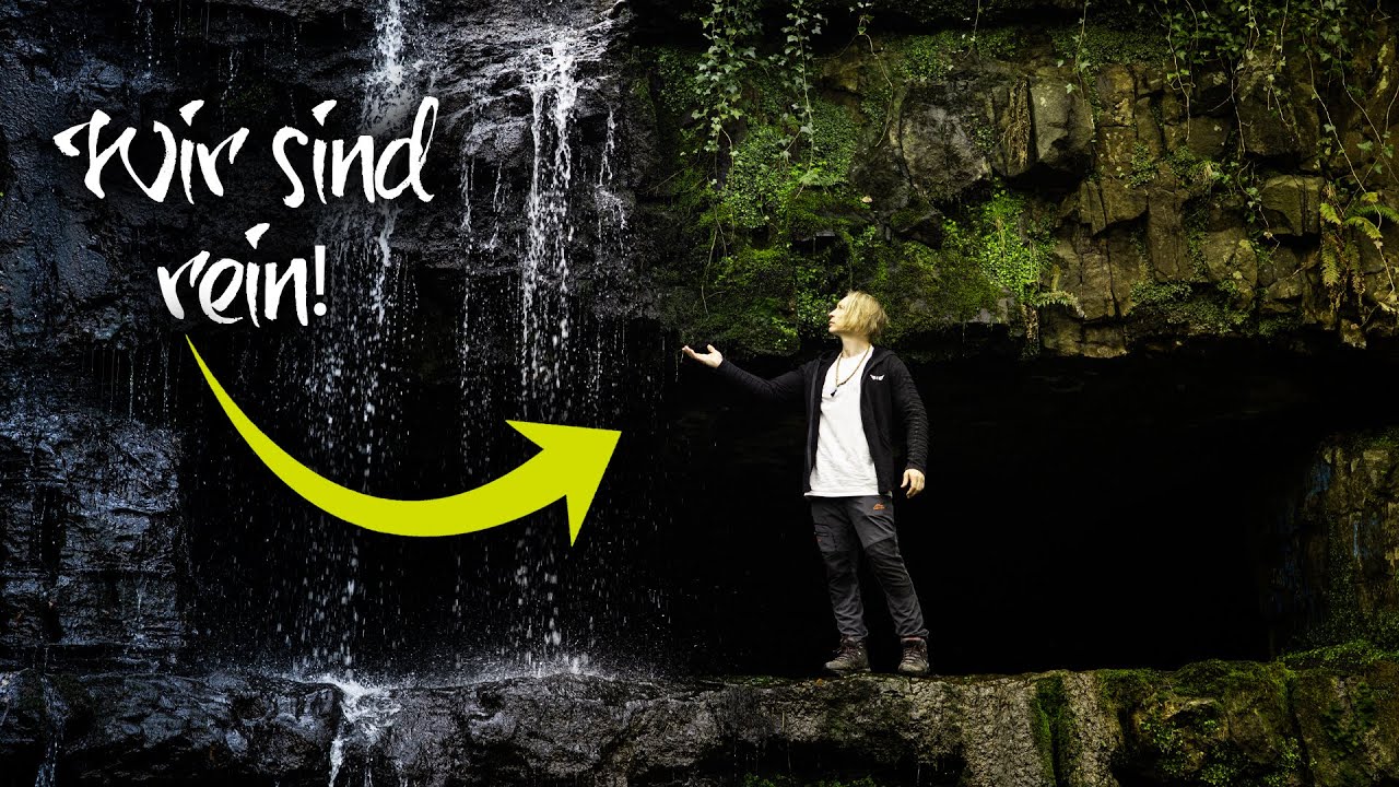 Eine Reise nach Schottland zu einer Höhle hinter einem Wasserfall!