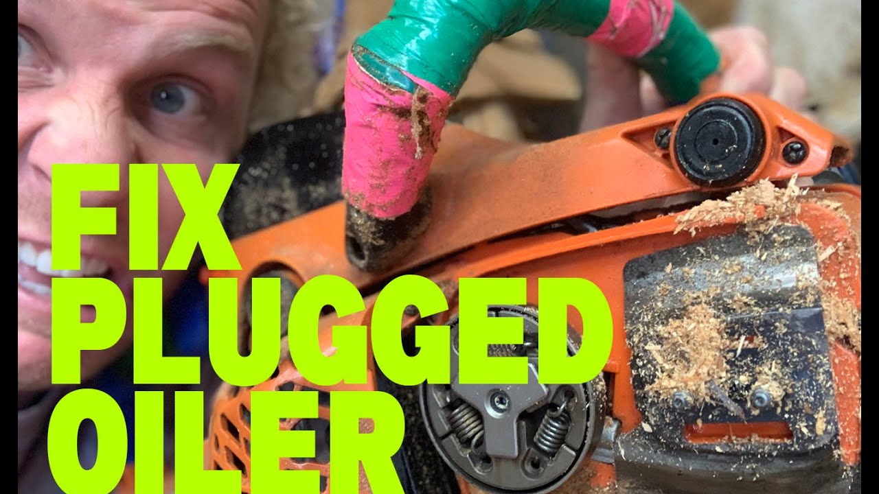How to Unplug  Chainsaw Oiler in SECONDS _ Do at Own Risk