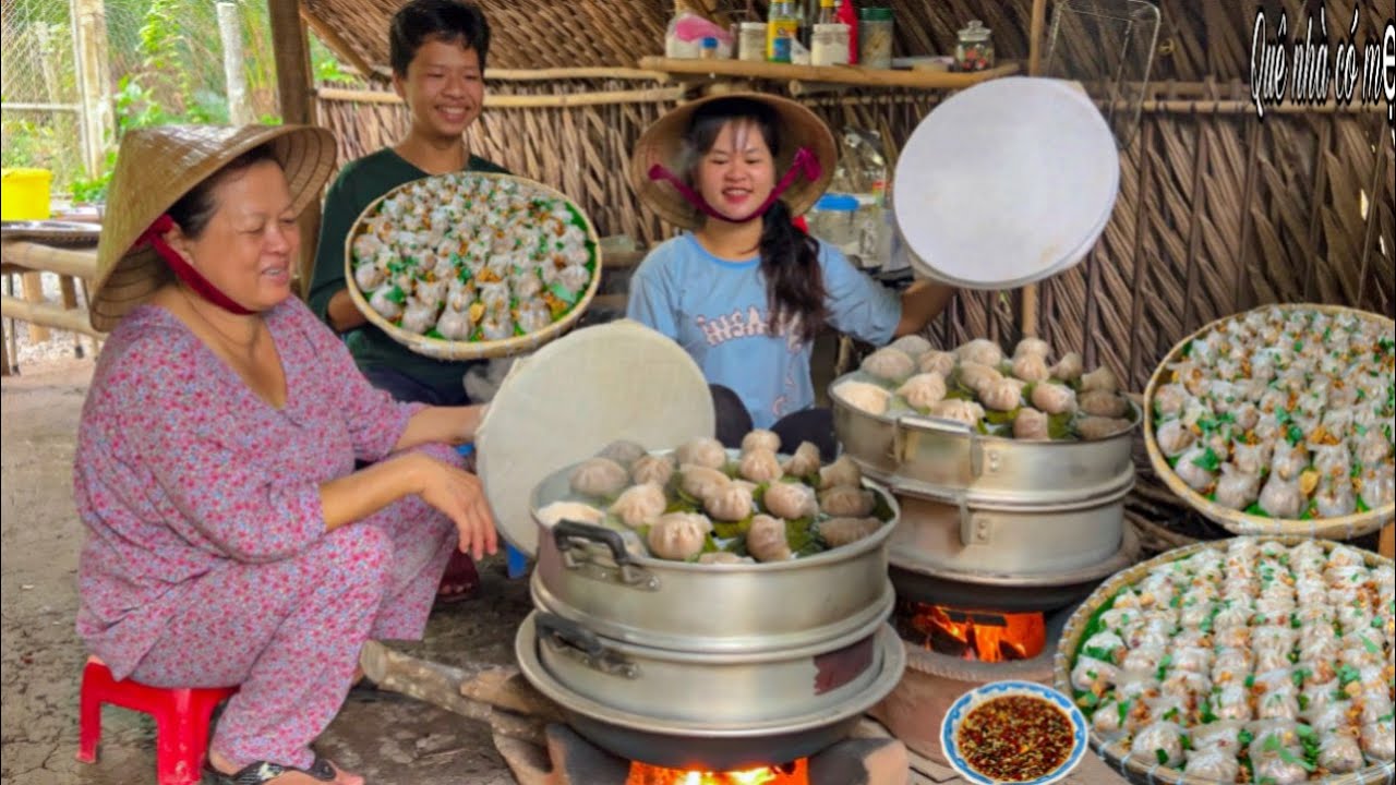 Bánh Há Cảo Tôm Thịt | Hương Vị Bánh Quê Ngày Mưa Giông Bão || Shrimp Dumplings with Meat
