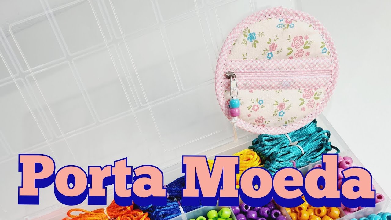 Porta moeda redondo f&aacute;cil