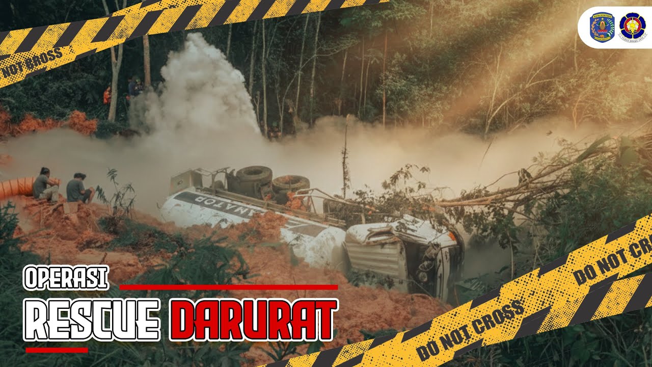 Evakuasi Dramatis! Damkar Bontang Selamatkan Korban Terjepit Tangki Mobil Industri