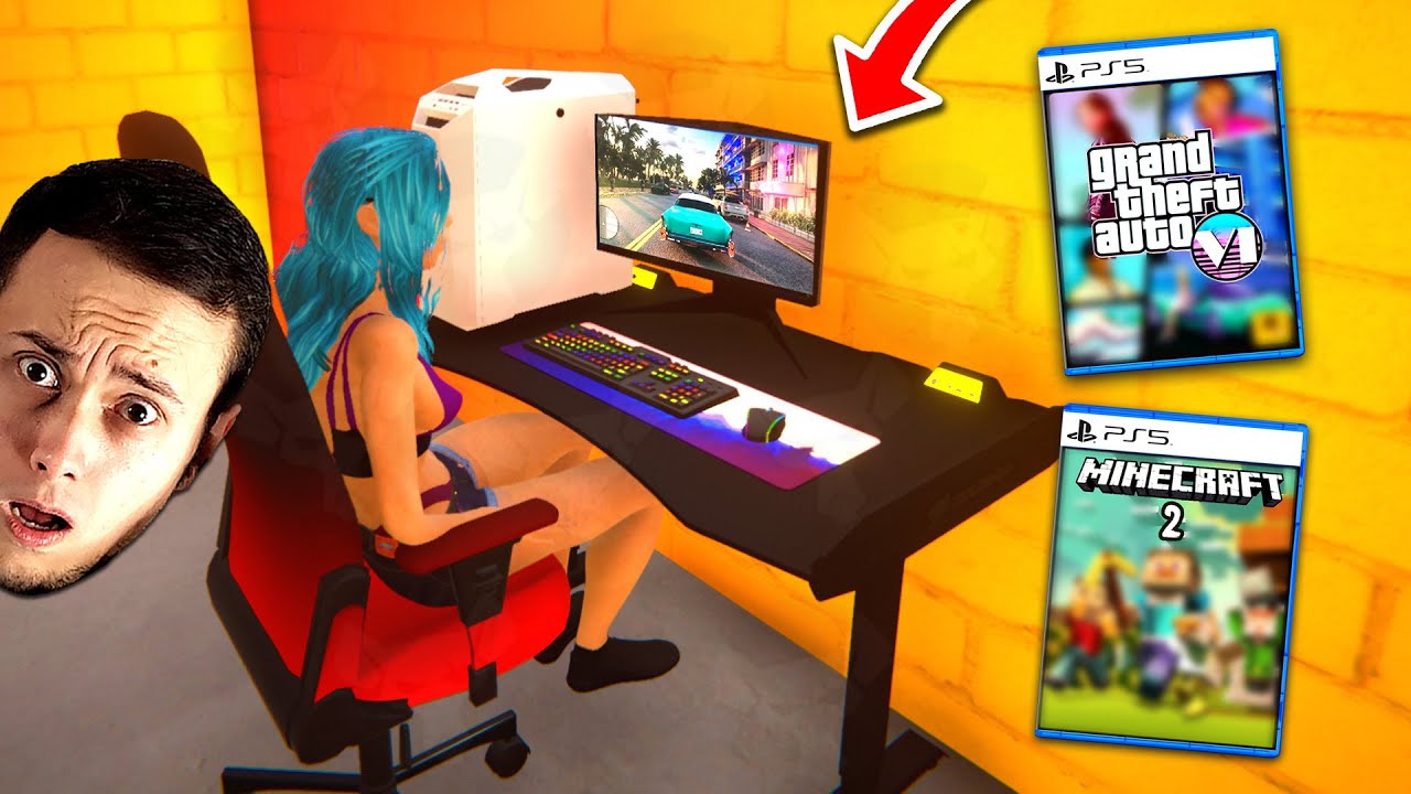 Noua MEA SALA de GAMING! Jocuri NOUL GTA și MINECRAFT, EP1