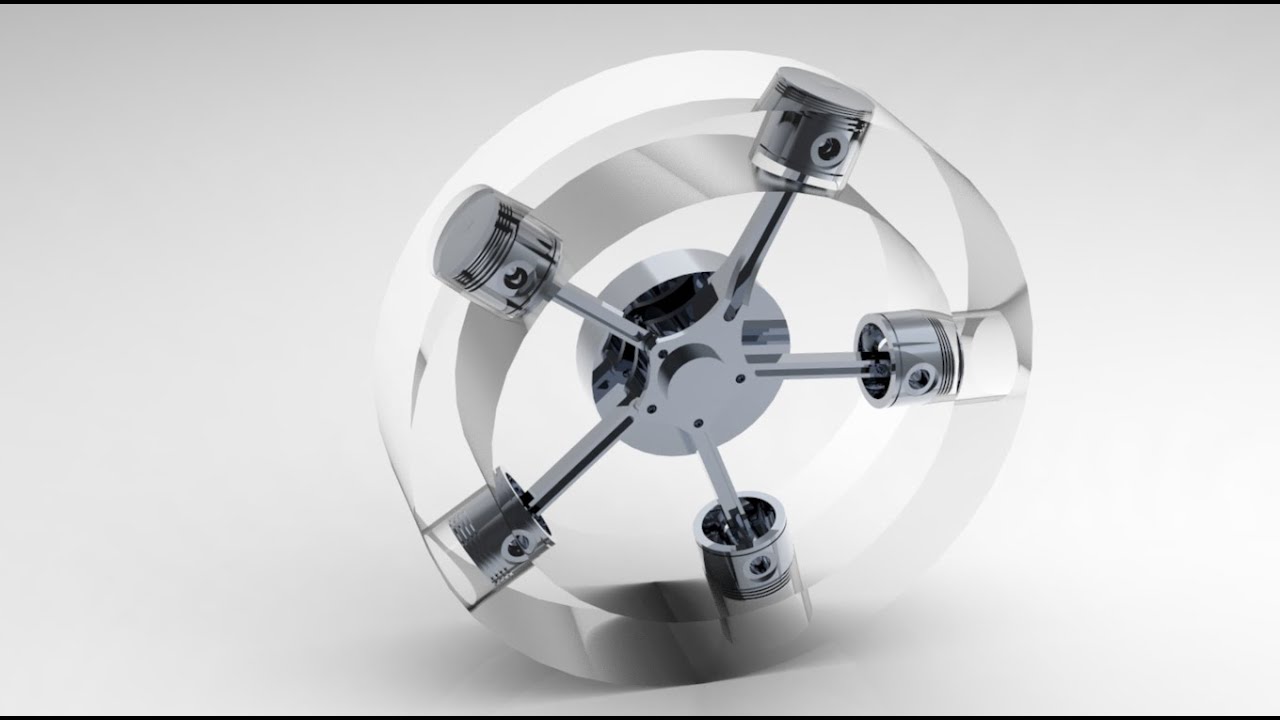 RADIAL ENGINE DESIGN IN CREO || CAD PROJECTS