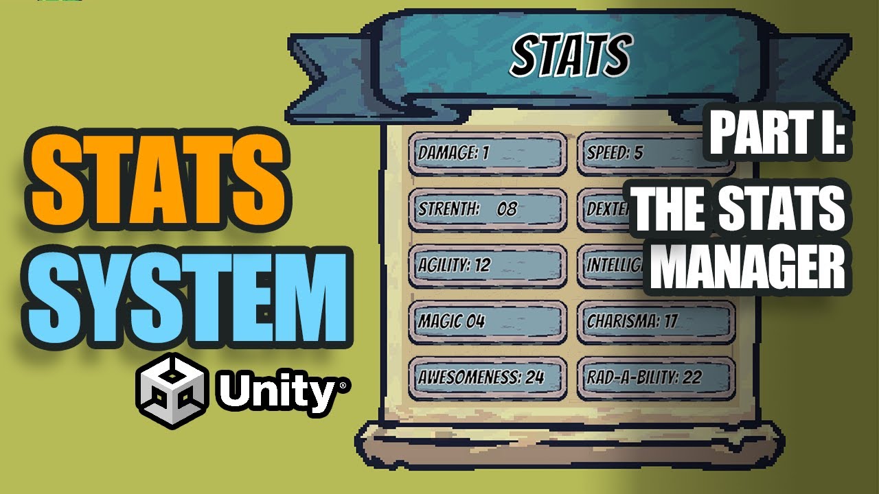 Создание системы статистики в Unity (Часть I: Кодирование системы)
