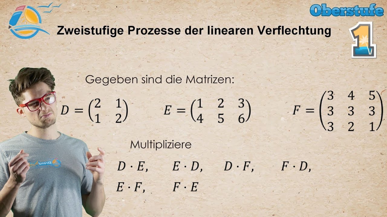 Zweistufige Übergangsprozesse - Lineare Verflechtung - Gymnasium Übung 1