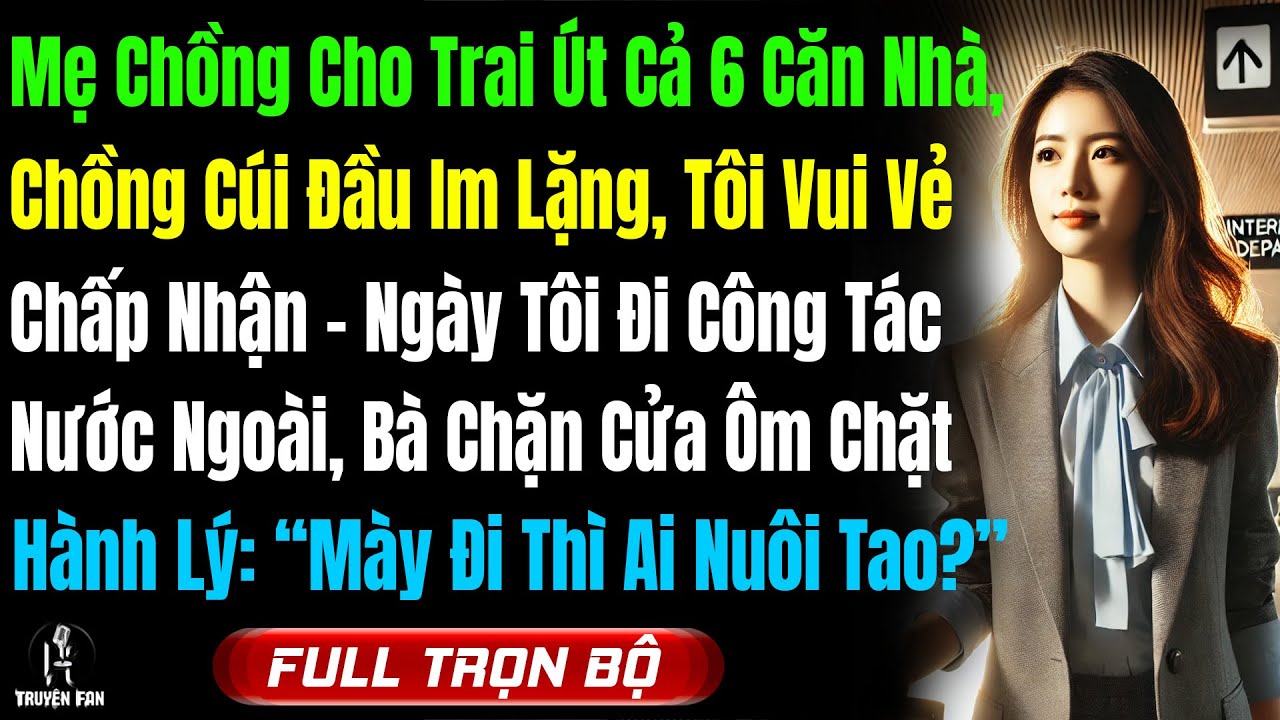 Mẹ Chồng Cho Con Út Cả 6 Căn Nhà, Tôi Vui Vẻ Đồng Ý, Ngày Tôi Xuất Ngoại Bà: “Mày Đi Ai Nuôi Tao?”