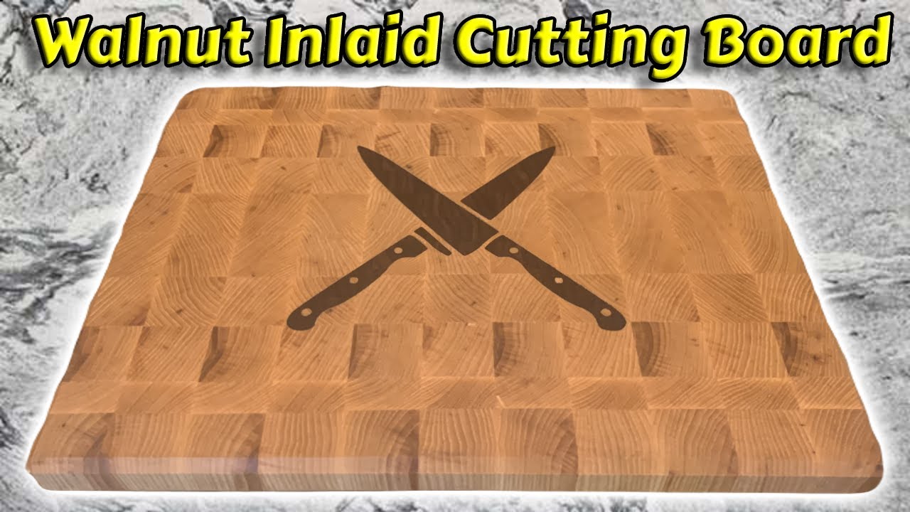 Making an End grain Cutting Board with a Walnut Inlay