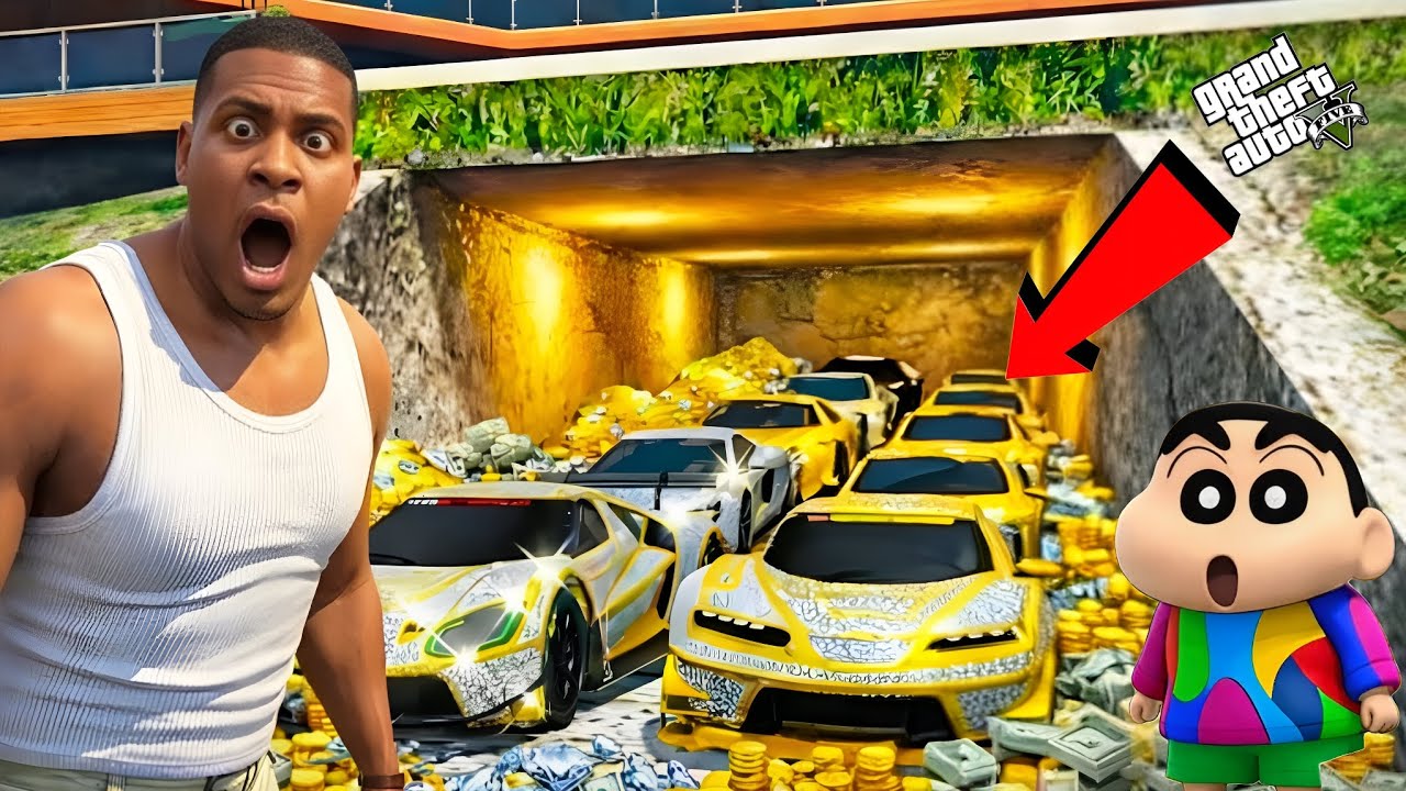 Franklin & Shinchan Found Secret Bunker in Los Santos!GTA 5 