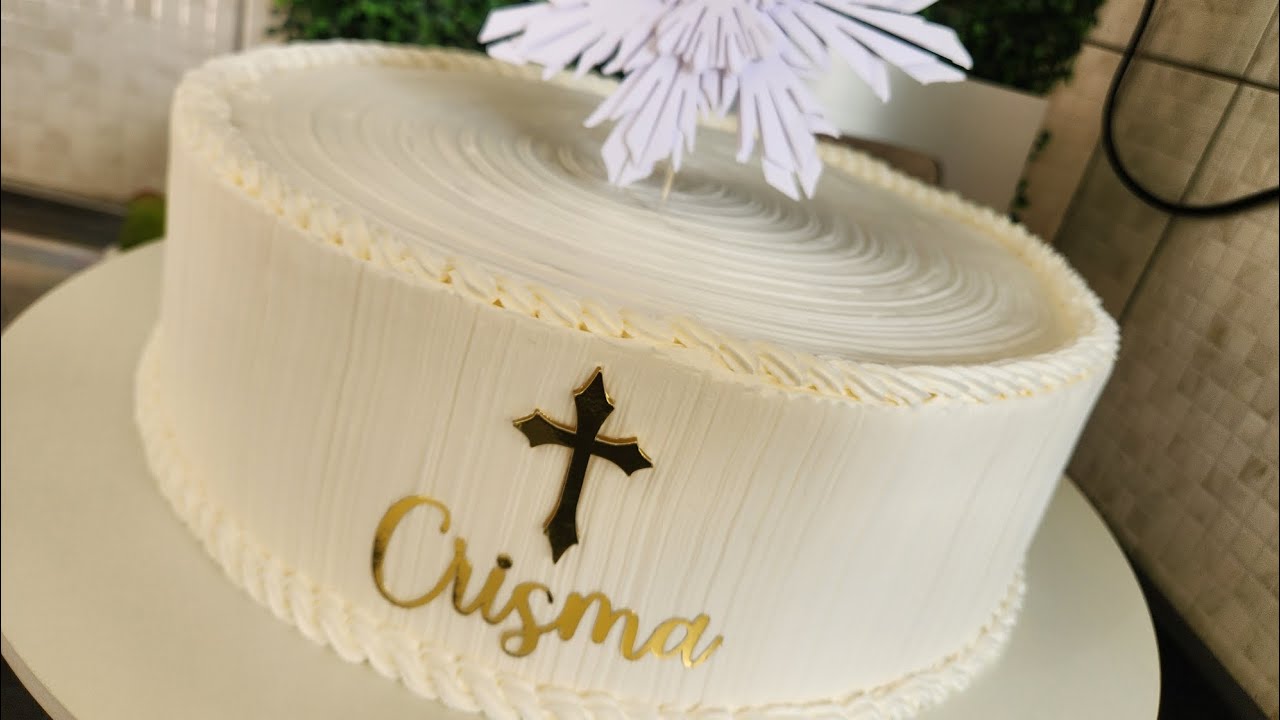 РЕЛИГИОЗНЫЙ ТОРТ | КРИЗМА ТЕМА | КАТОЛИЧЕСКИЙ ТОРТ | ATELIÊ DOCE - LIDIANE OLIVEIRA