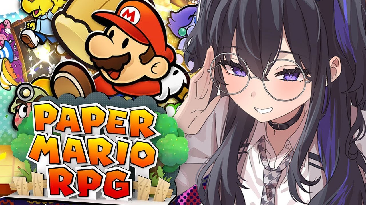 #01【ペーパーマリオRPG】初めてマリオの世界に触れてみるーーーー！！！【ぶいすぽ/一ノ瀬うるは】